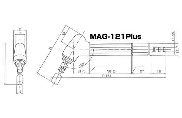 MAG-121Plus - エアマイクログラインダー - エアツール - 切削工具