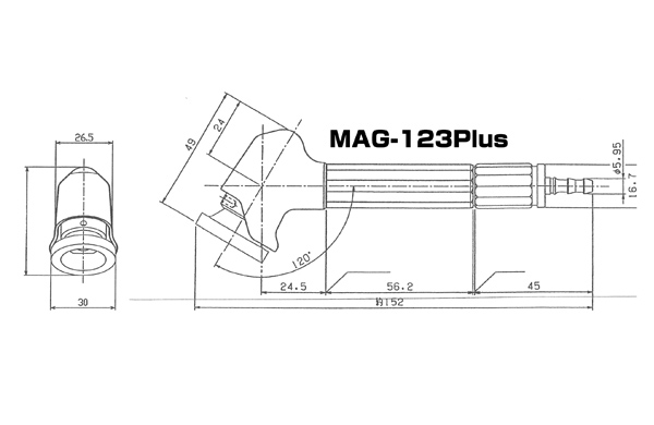 MAG-123Plus - エアマイクログラインダー - エアツール - 切削工具